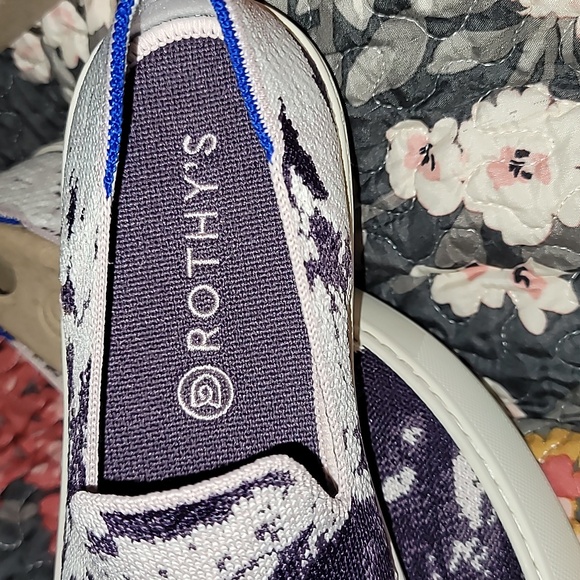Rothy's Retired HTF Limited Edition Shibori Sneaker Ocean/Iris NEW Women's Sz 9 - Picture 4 of 9